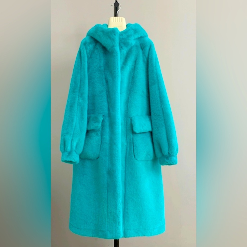 Detachable Faux Fur Trench Coat